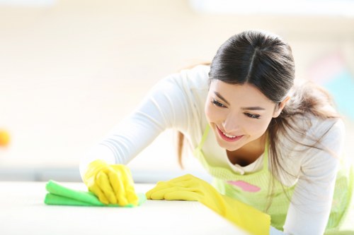Vacuuming a high-traffic carpet area to support regular carpet cleaning