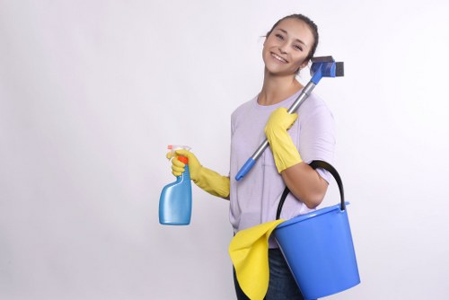 Freshly cleaned carpet in a modern office or home interior